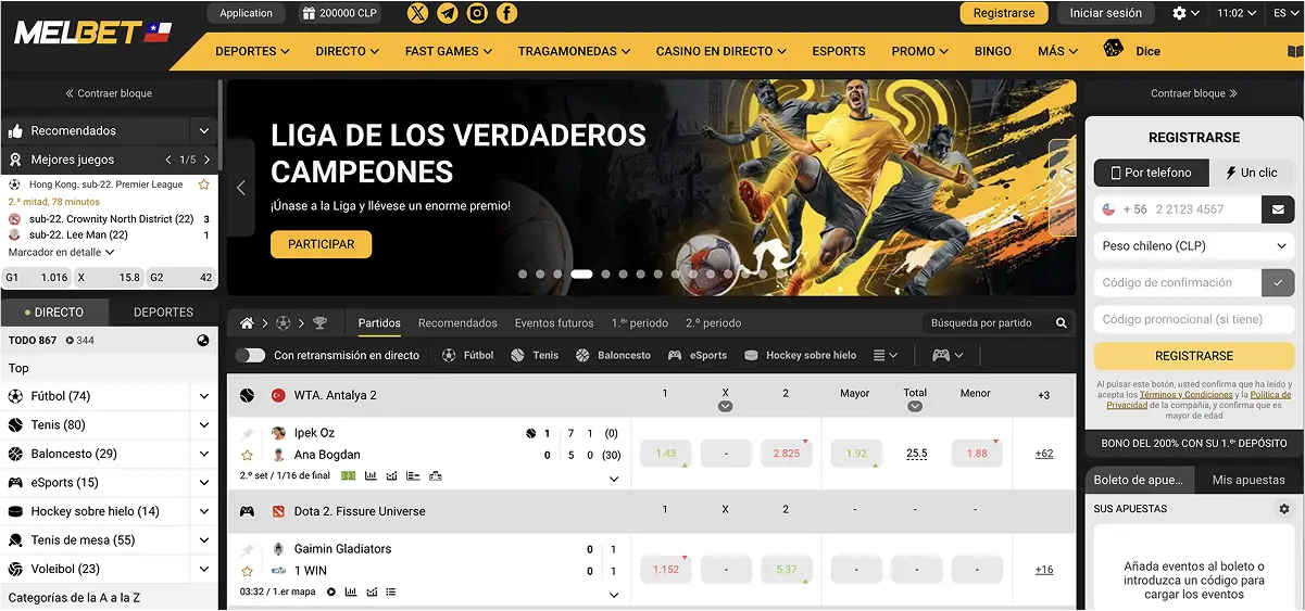 Melbet casino online en Chile Melbet casino en Chile